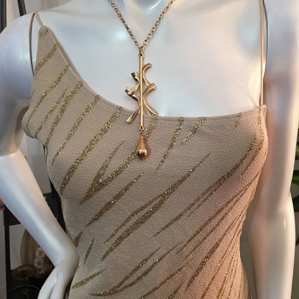 New! Tiger Pattern Open back maxi w/side slit - Picture 5 of 11